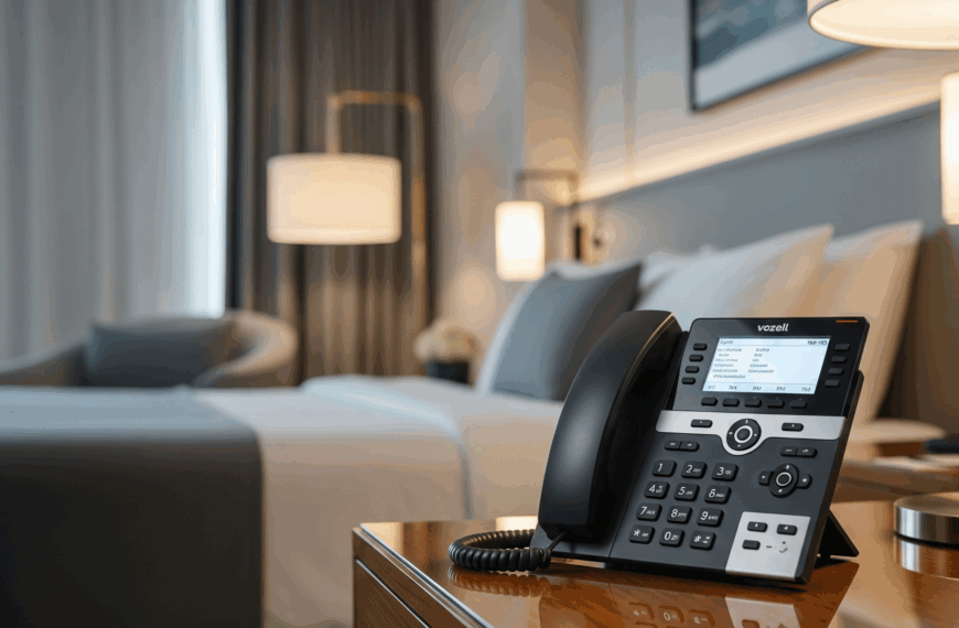 Eleve la Experiencia del Huésped con el Teléfono IP WiFi Vozell® H5W para Hotelería Conectividad de Vanguardia y Diseño Premium