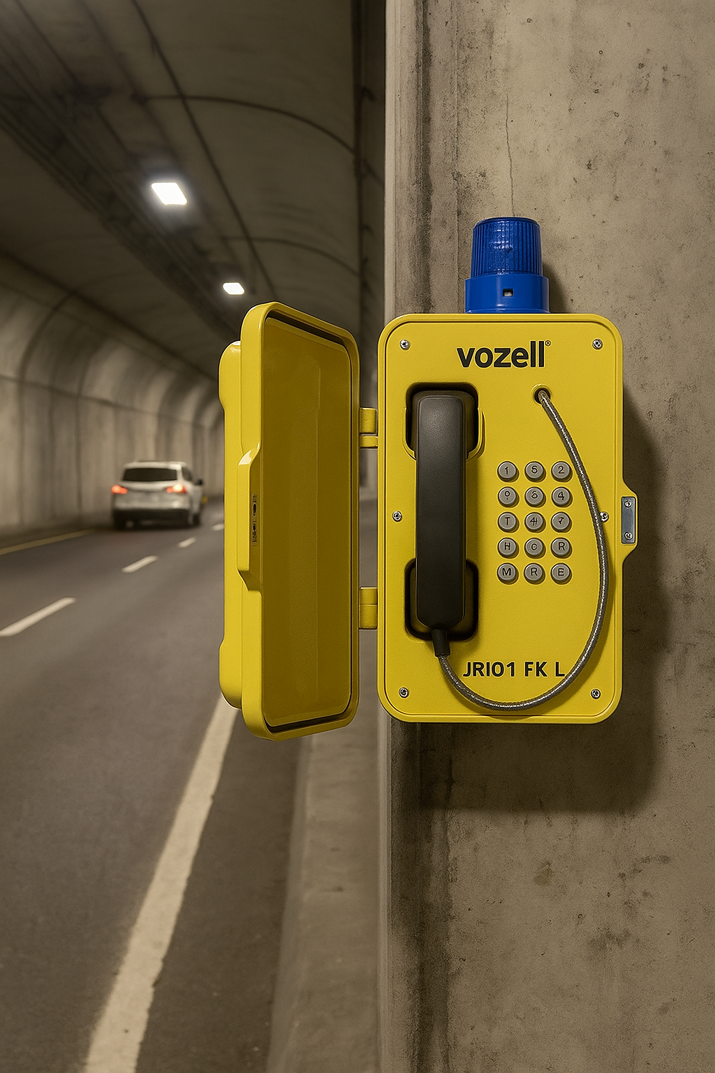 JR101 FK L Teléfono de Emergencia: Comunicación visible y confiable en entornos críticos