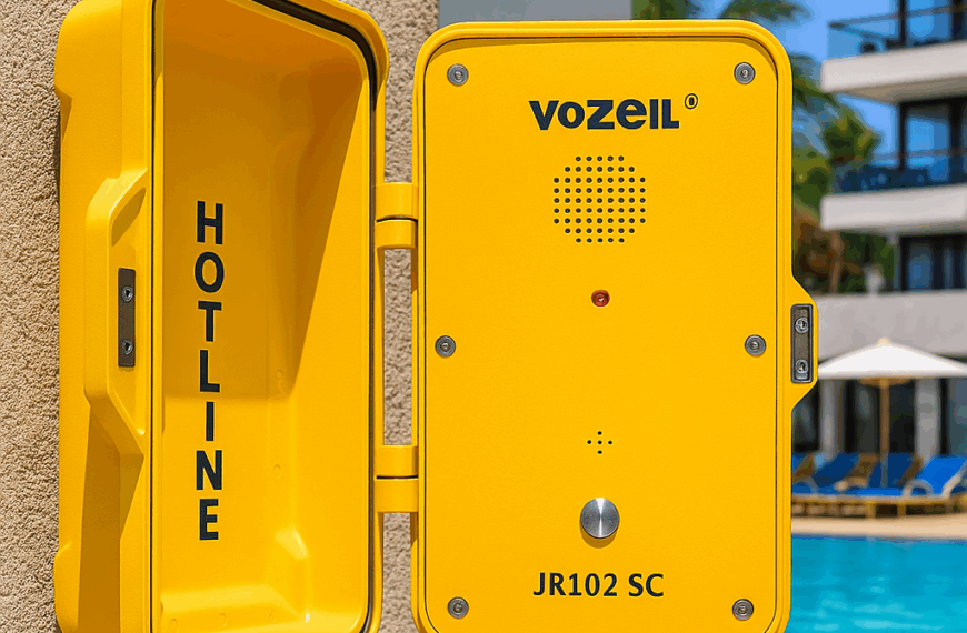 JR102 SC Teléfono Hotline para zona de alberca