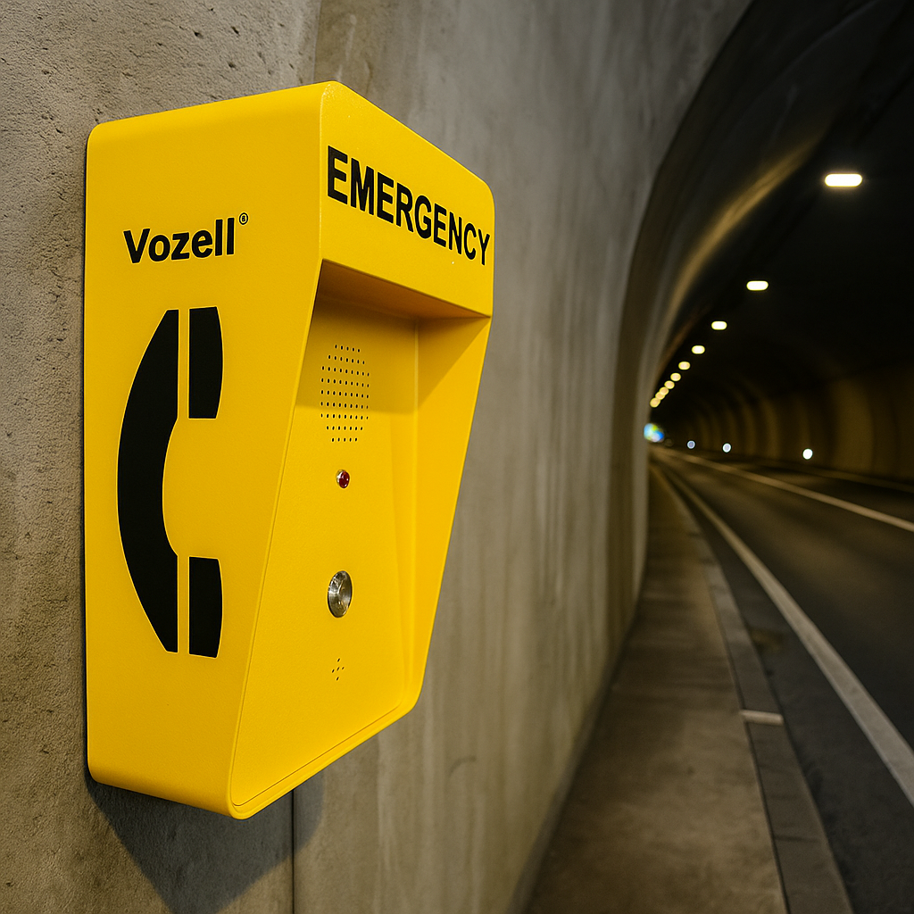 JR306 SC Vozell® Teléfono de emergencia para carretera: seguridad confiable en cualquier entorno