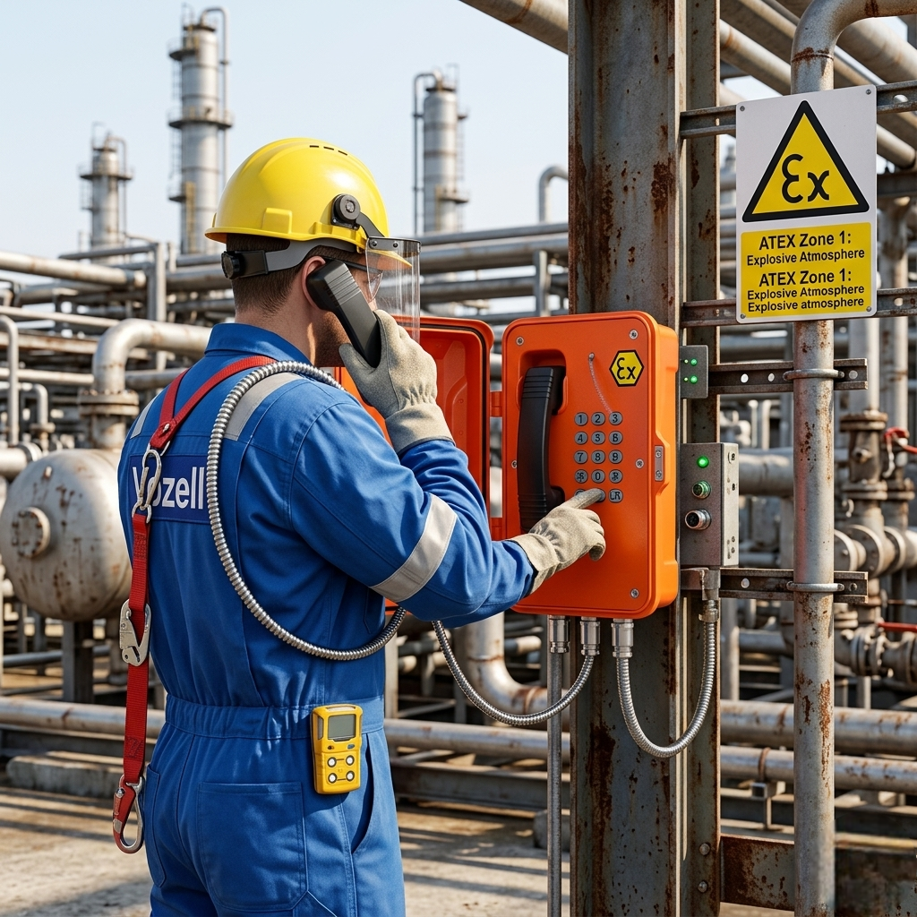 Telefonos ATEX Industriales Vozell