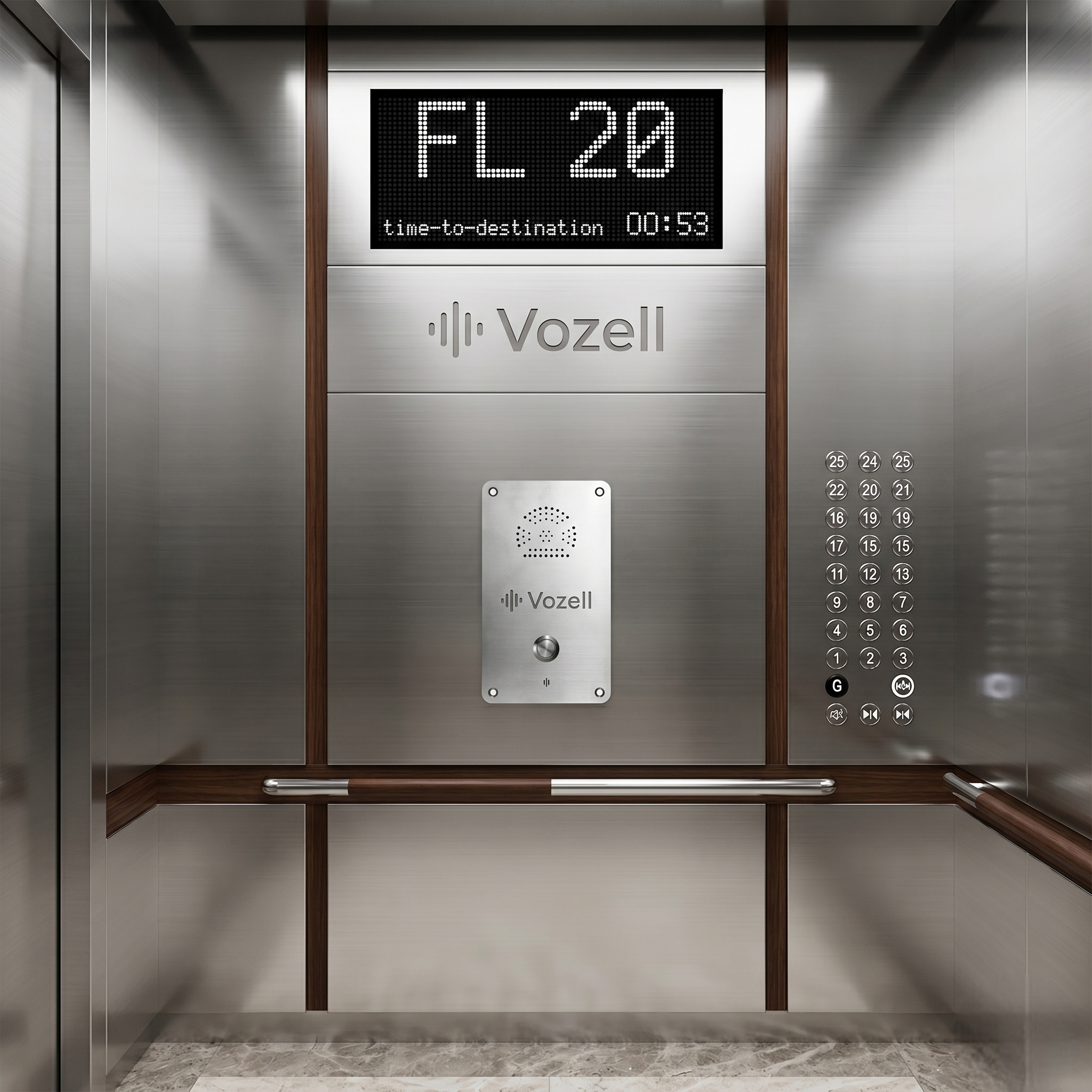 JR301 SC IW Vozell Interfon para Elevador 1